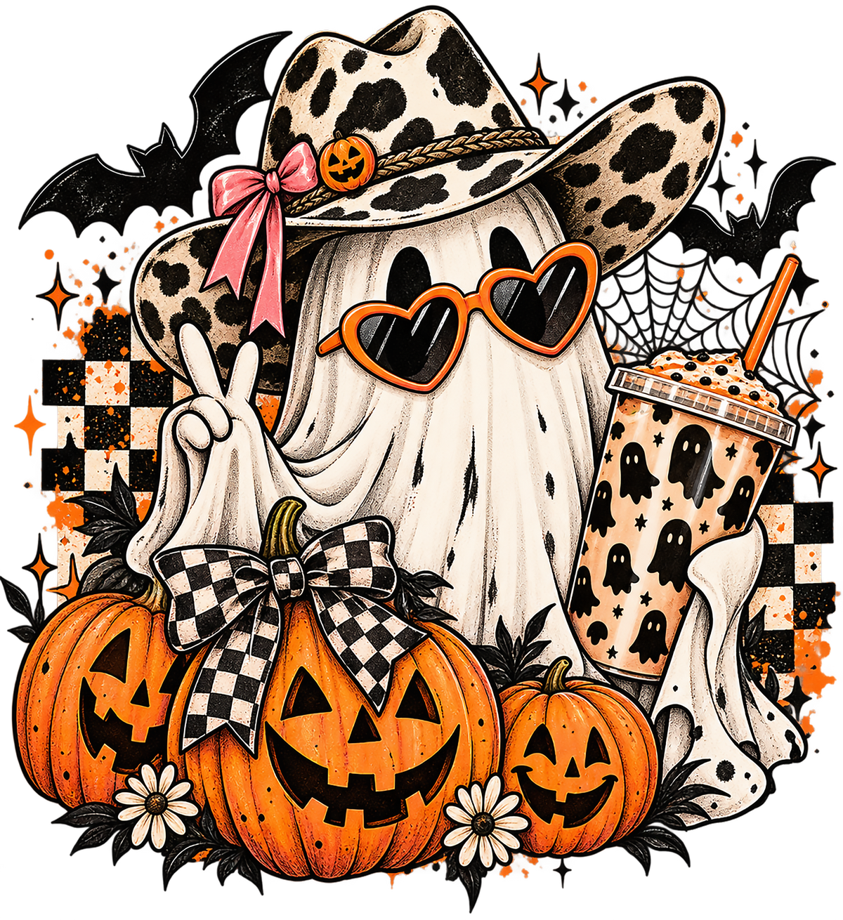 Ghosty Halloween DTF Transfer