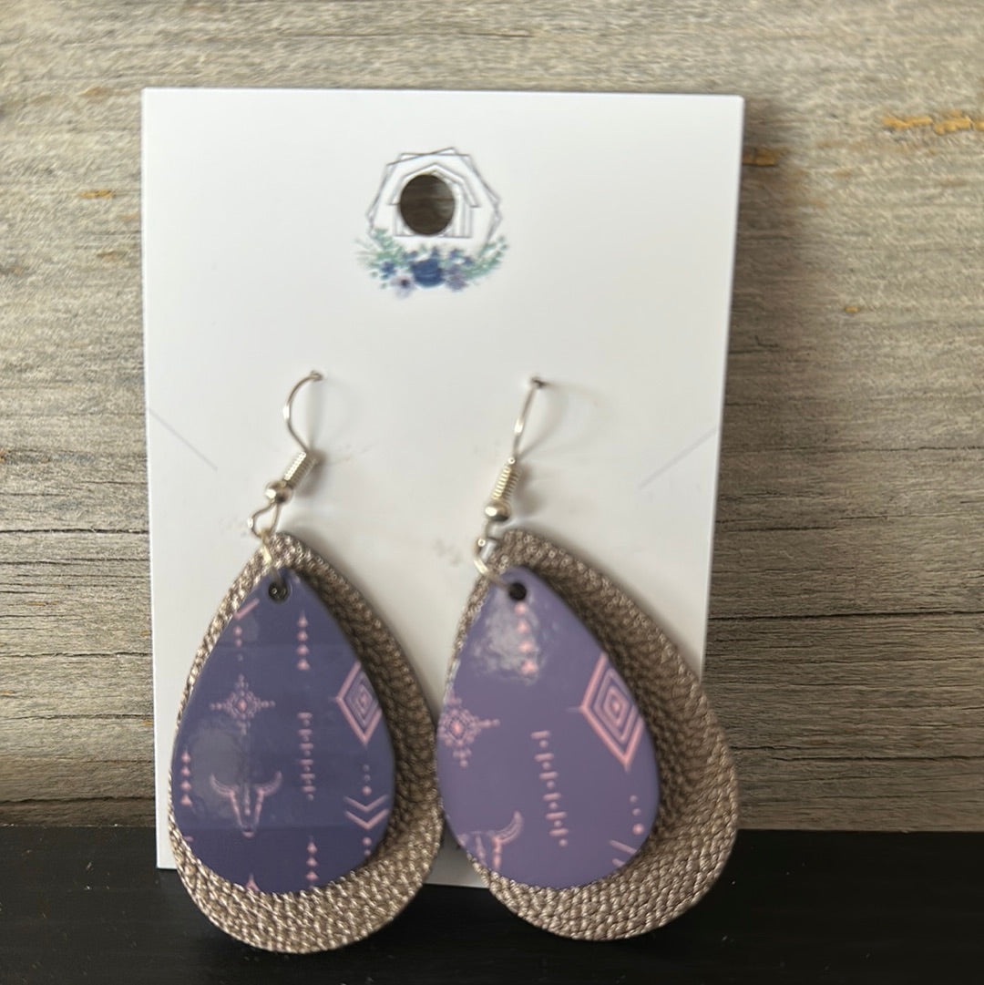 1” Tear drops Earrings