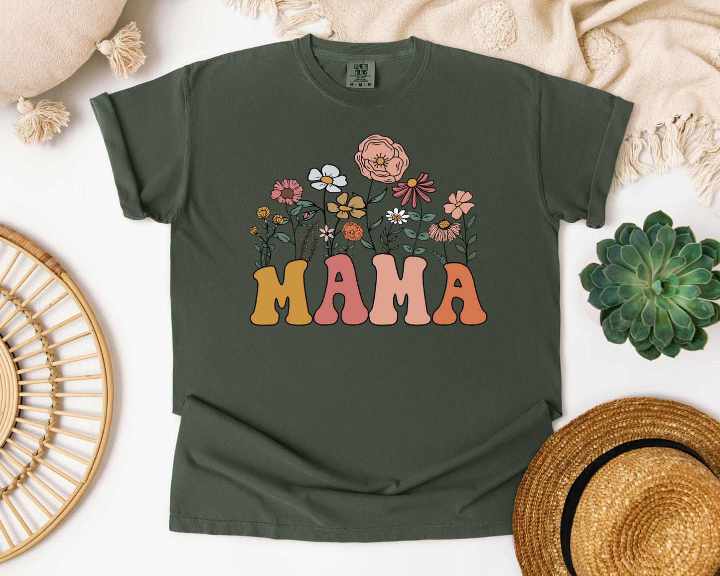 Mama with Flowers