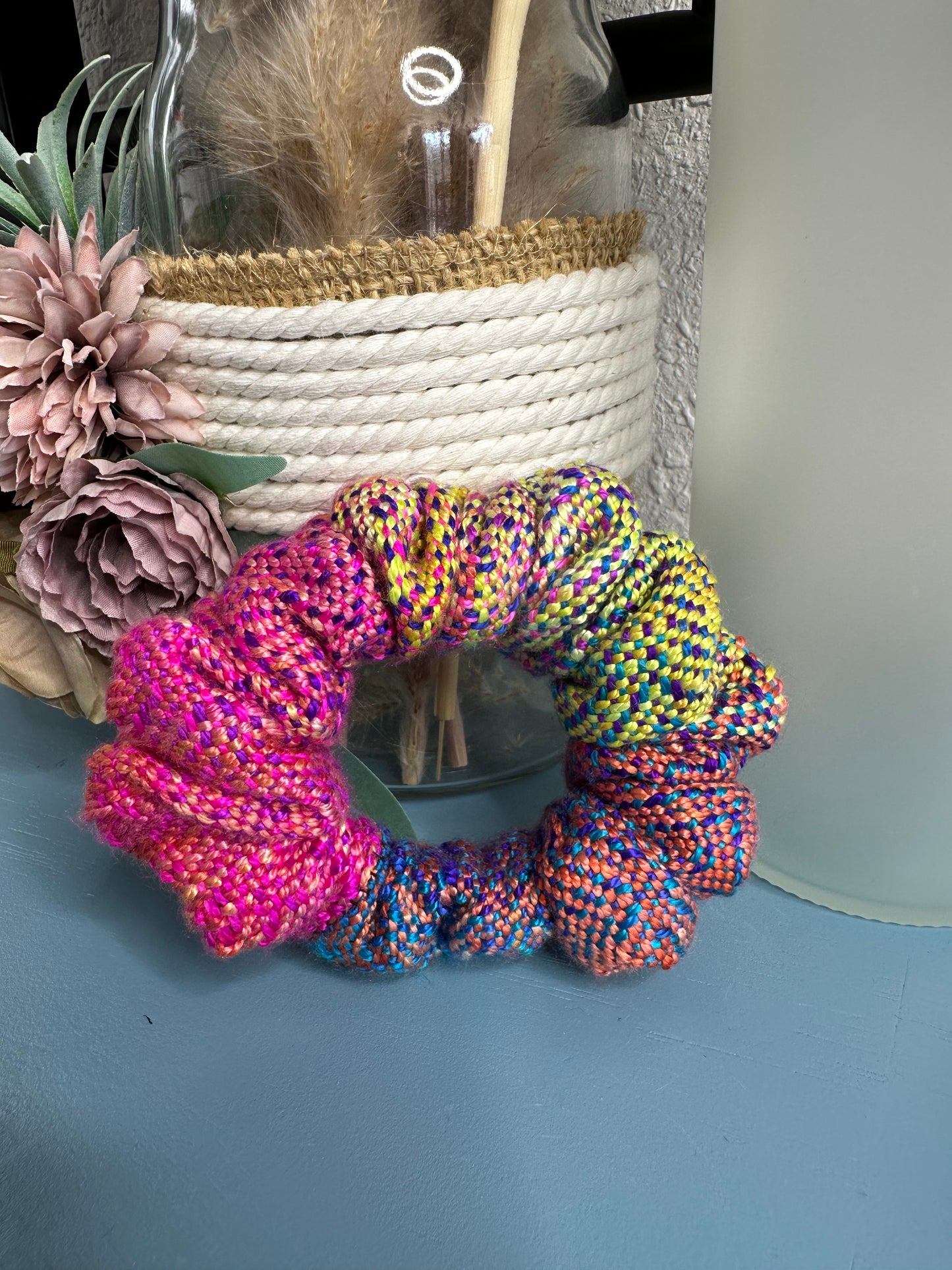 Citrus Sunrise Warp Scrunchie