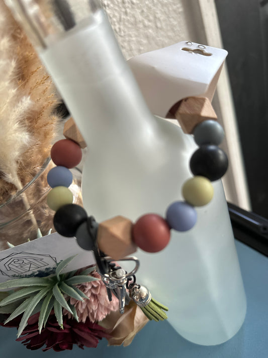 Earthy tones Wristlet